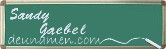 Sandy Gaebel Visitenkarte